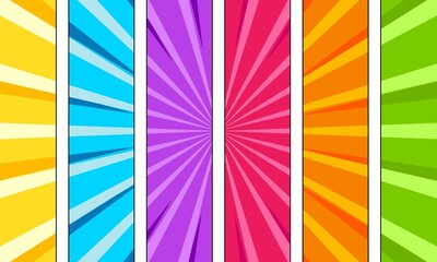 Trendy colorful comic background template © anggi wibisono