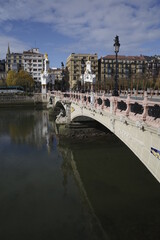 Bridge on the downtown of San Sebastian, Spain