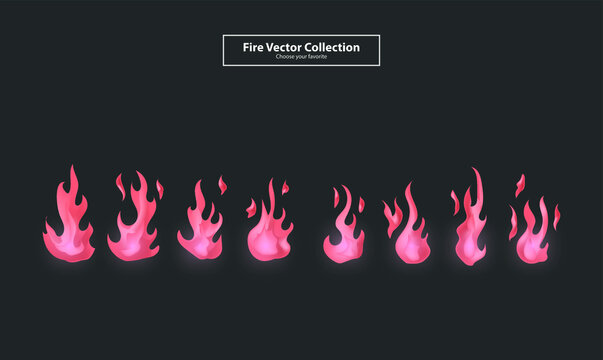 drawing outline fire vector element flame icon logo cartoon wallpaper background clipart symbol set