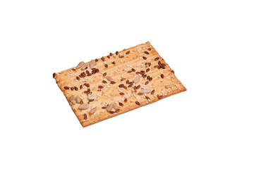 cookies with seeds isolated on white background