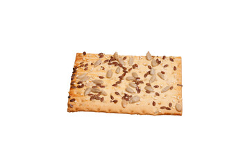 cookies with seeds isolated on white background