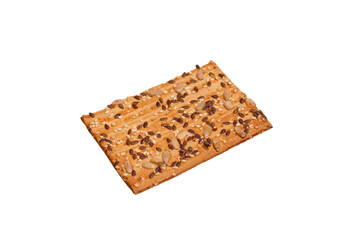 cookies with seeds isolated on white background