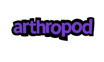 ARTHROPOD  writing graffiti design on white background