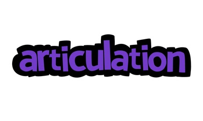 ARTICULATION writing graffiti design on white background