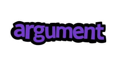 ARGUMENT writing graffiti design on white background