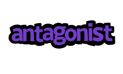 ANTAGONIST writing graffiti design on white background