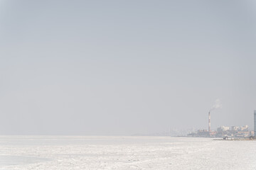 Fototapeta premium winter in the city