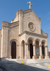 Fototapeta na wymiar Castrignano del Capo, Santa Maria di Leuca. Chiesa Barocca di Cristo Re