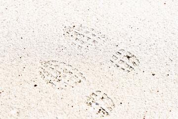 footprints in snow