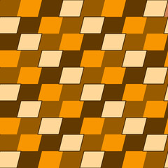 Vector, Seamless, Image in The Form of Parallelograms of a Brown Hue, Arranged in A Rectilinear Manner. Can Be Used in Design and Textiles