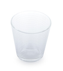 Empty glass isolated on a white background.