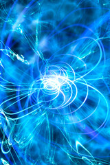 blue abstract background with lights effects