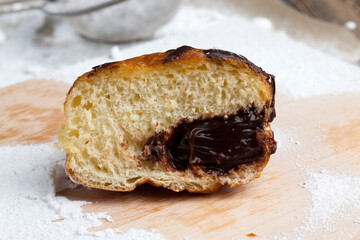fried in oil Berlin donuts with stuffing