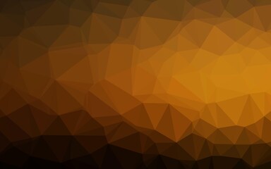 Dark Orange vector polygonal template. A completely new color illustration in a vague style. New texture for your design.