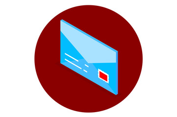 Social Mail Isolated Vector Illustration which can be easily Download