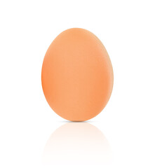 Chicken egg isolated on white background.