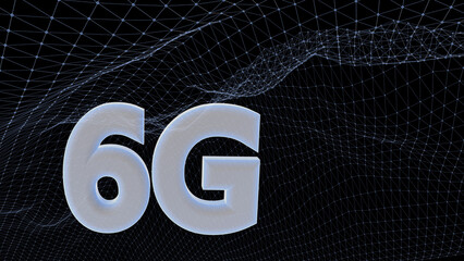 concept of future technology 6G wireless network and internet
  Elements of this image furnished by NASA