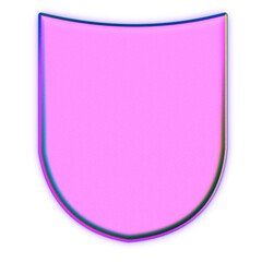 plexiglass gel vintage shield isolated