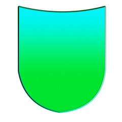 plexiglass gel vintage shield isolated