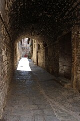 Obraz premium Italy, Umbria: Foreshortening of Gubbio.