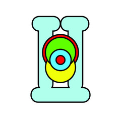 letter H logos icon camera vector illustration for bussines