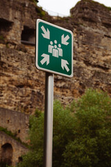 Obraz premium Luxembourg ville, panneau