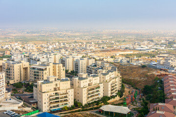 Town of Tzur Yitzhak in Israel