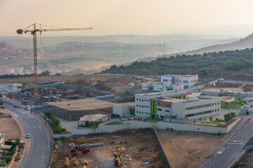 Town of Tzur Yitzhak in Israel