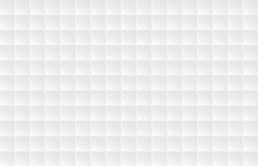 Elegant bright geometric design white banner vector. 3D vector squares technologic white abstract background. Abstract grey white background with mesh of squares. Mosaic style. Digital. Cell. Vector