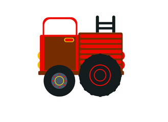 toy car, vector illustration on a white background