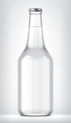 Glass Bottle on background.  