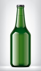 Color Glass Bottle on background.  