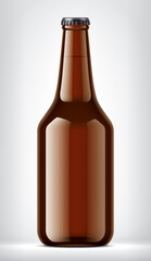 Color Glass Bottle on background.  