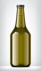 Color Glass Bottle on background.  
