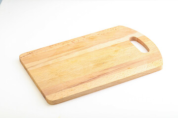 Wooden board for kitchen isolated