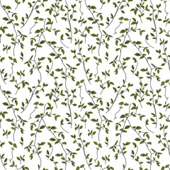 Seamless Botanic Vector Pattern