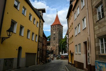 Fototapeta na wymiar Views from Nuremberg Old Town, Germany