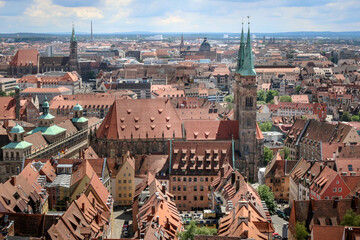Naklejka na ściany i meble Views from Nuremberg Old Town, Germany