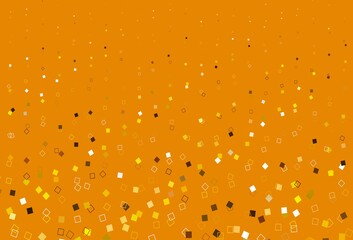 Light Yellow, Orange vector texture with rectangular style.