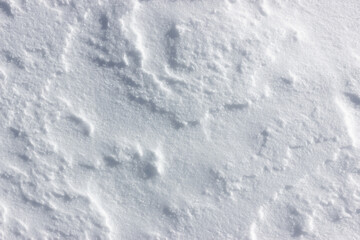 Texture snow ice, uneven coverage with wind indentations