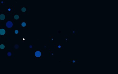 Light BLUE vector background with bubbles. Blurred bubbles on abstract background with colorful gradient. Design for posters, banners.