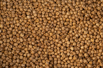 Ripe roasted chickpea sold in the market