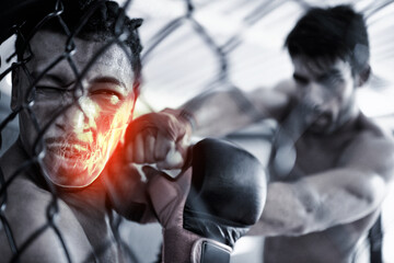 Theres risk of injury in every sport. Cropped shot highlighting a sportspersons injury.