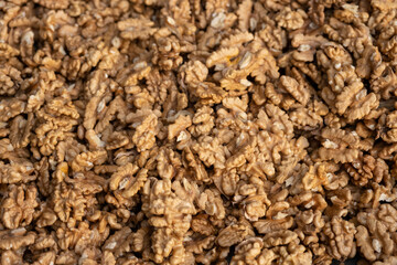 Ripe walnut sold in the market