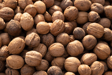 Ripe walnut sold in the market