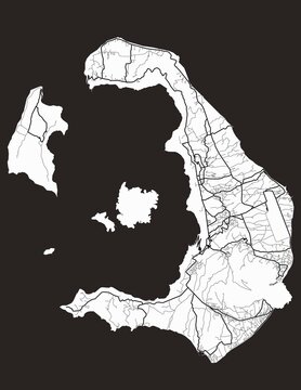 Santorini Island Map
