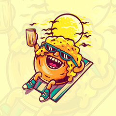 Donuts in Summer Vacation