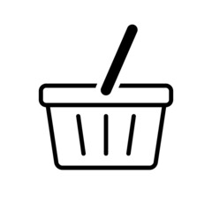 Shopping Basket Icon Vector Illustration Design