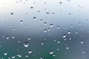 Rain drops on window