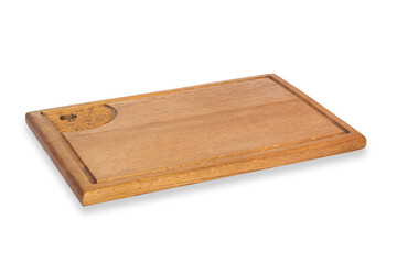 wooden cutting board, isolated
